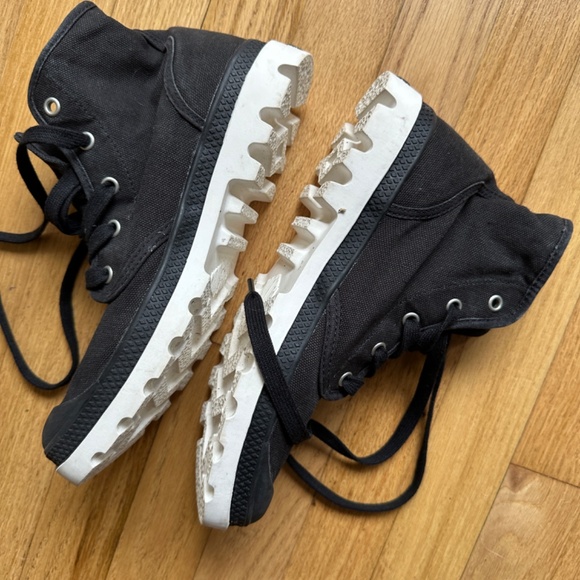 Palladium Black Canvas Boot Size 8.5 - Picture 3 of 7